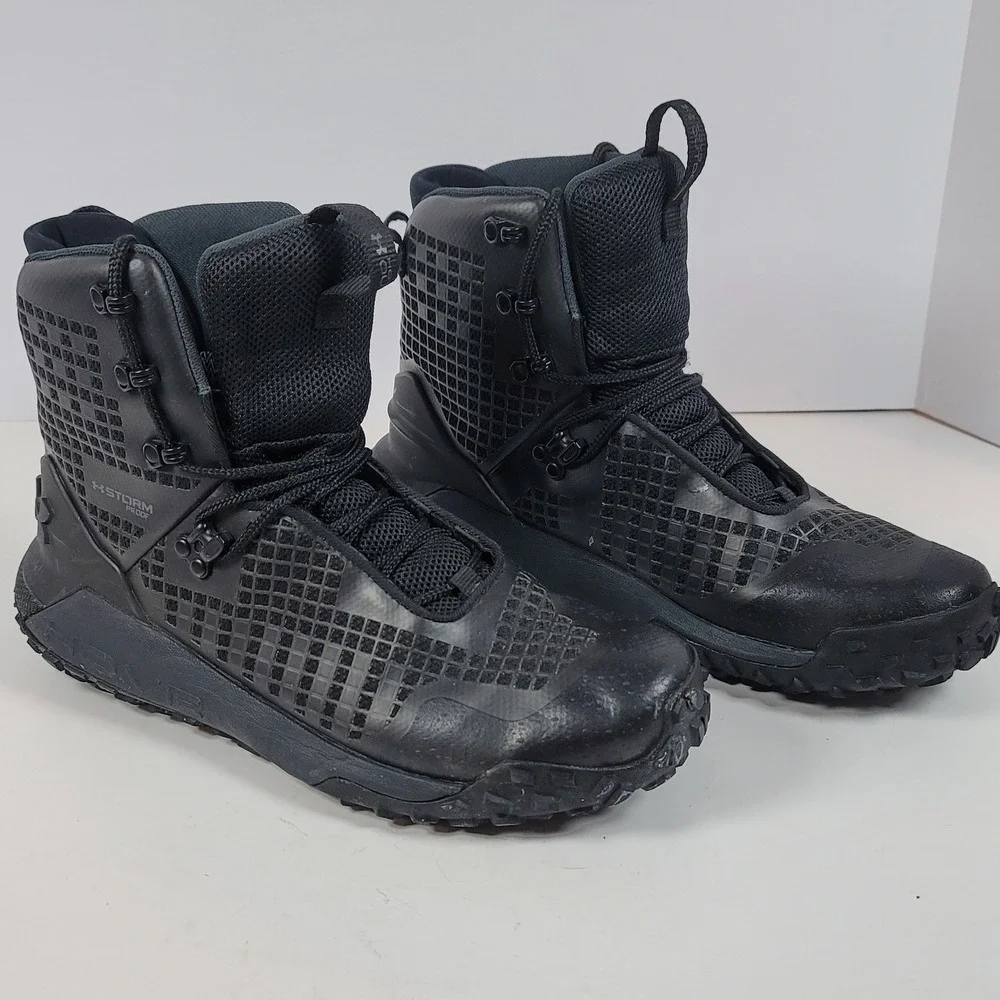 Under Armour HOVR Ridge Trek Storm Proof Hiking Boots 3025573-003 Mens 10.5